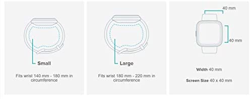 Fitbit Versa 2 Health and Fitness Smartwatch with Heart Rate, Music, Alexa Built-In, Sleep and Swim Tracking, Bordeaux/Copper Rose, One Size (S and L Bands Included)