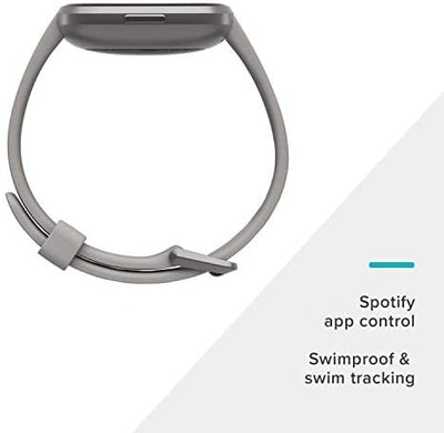 Fitbit Versa 2 Health and Fitness Smartwatch with Heart Rate, Music, Alexa Built-In, Sleep and Swim Tracking, Bordeaux/Copper Rose, One Size (S and L Bands Included)