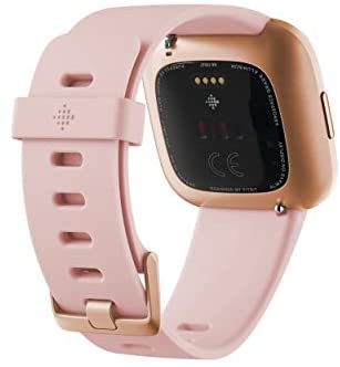 Fitbit Versa 2 Health and Fitness Smartwatch with Heart Rate, Music, Alexa Built-In, Sleep and Swim Tracking, Bordeaux/Copper Rose, One Size (S and L Bands Included)