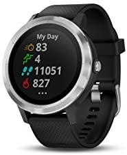 Garmin 010-01769-01 Vivoactive 3, GPS Smartwatch with Contactless Payments and Built-In Sports Apps, Black with Silver Hardware