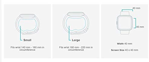 Fitbit Versa 2 Health and Fitness Smartwatch with Heart Rate, Music, Alexa Built-In, Sleep and Swim Tracking, Bordeaux/Copper Rose, One Size (S and L Bands Included)