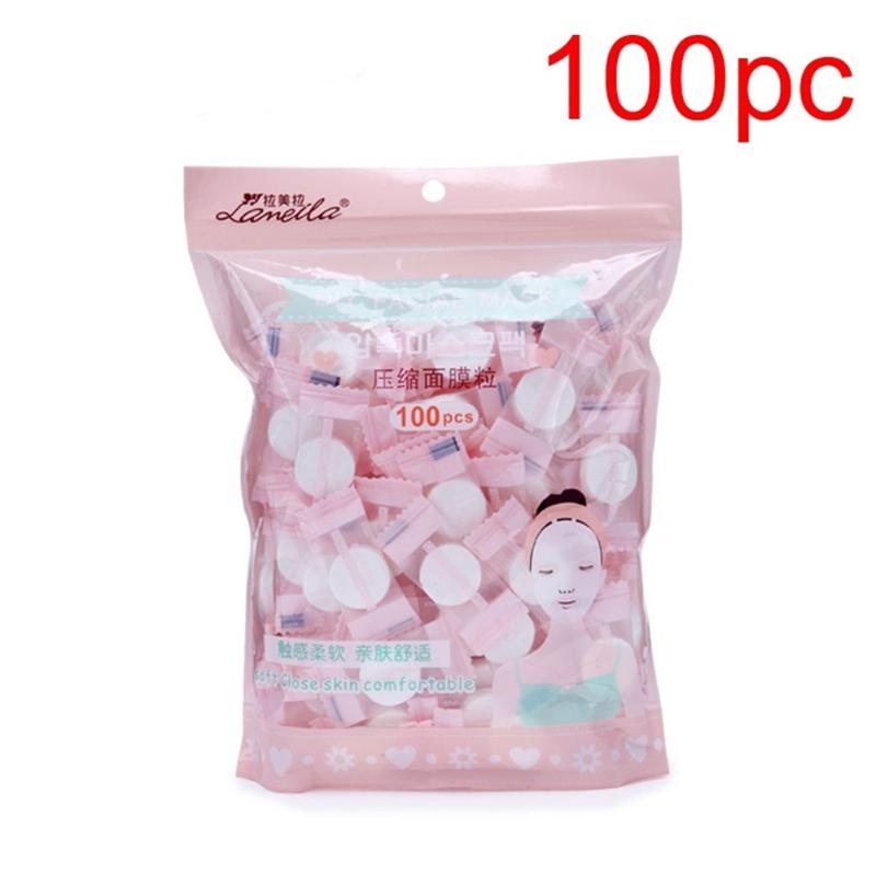 20/30/60/100pcs/pack Compressed Facial Face Mask Women Beauty DIY Disposable Mask Paper Natural Skin Care Wrapped Masks