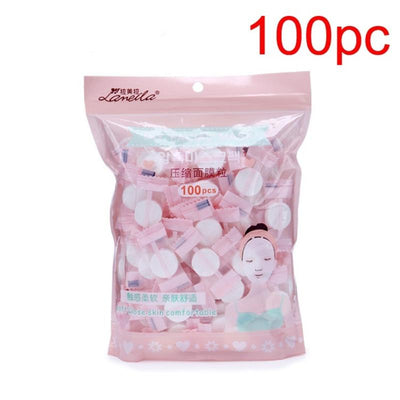 20/30/60/100pcs/pack Compressed Facial Face Mask Women Beauty DIY Disposable Mask Paper Natural Skin Care Wrapped Masks