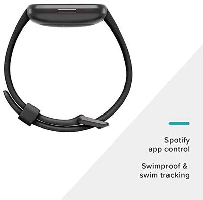Fitbit Versa 2 Health and Fitness Smartwatch with Heart Rate, Music, Alexa Built-In, Sleep and Swim Tracking, Bordeaux/Copper Rose, One Size (S and L Bands Included)