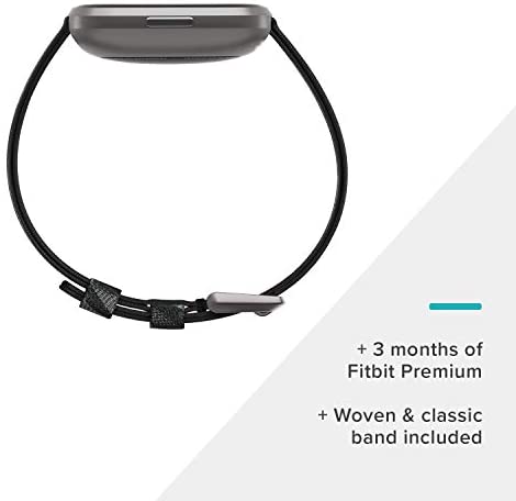 Fitbit Versa 2 Health and Fitness Smartwatch with Heart Rate, Music, Alexa Built-In, Sleep and Swim Tracking, Bordeaux/Copper Rose, One Size (S and L Bands Included)