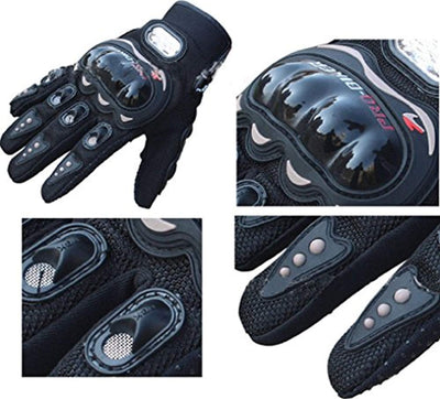 1 Paire de Gants Moto vélo Complet Doigts Motards compétition Sport (XL)