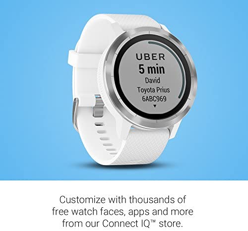 Garmin 010-01769-01 Vivoactive 3, GPS Smartwatch with Contactless Payments and Built-In Sports Apps, Black with Silver Hardware