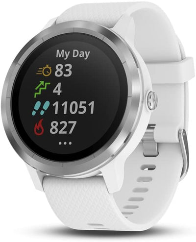 Garmin 010-01769-01 Vivoactive 3, GPS Smartwatch with Contactless Payments and Built-In Sports Apps, Black with Silver Hardware