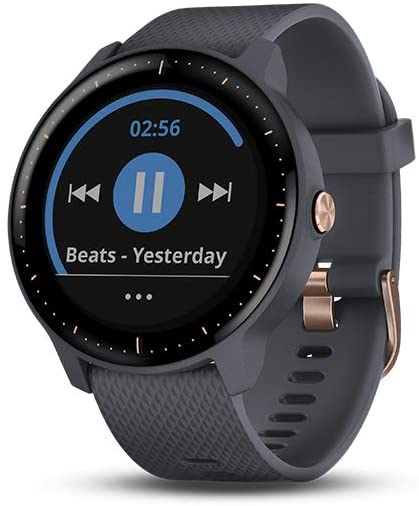 Garmin 010-01769-01 Vivoactive 3, GPS Smartwatch with Contactless Payments and Built-In Sports Apps, Black with Silver Hardware
