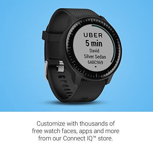 Garmin 010-01769-01 Vivoactive 3, GPS Smartwatch with Contactless Payments and Built-In Sports Apps, Black with Silver Hardware
