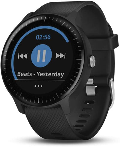 Garmin 010-01769-01 Vivoactive 3, GPS Smartwatch with Contactless Payments and Built-In Sports Apps, Black with Silver Hardware