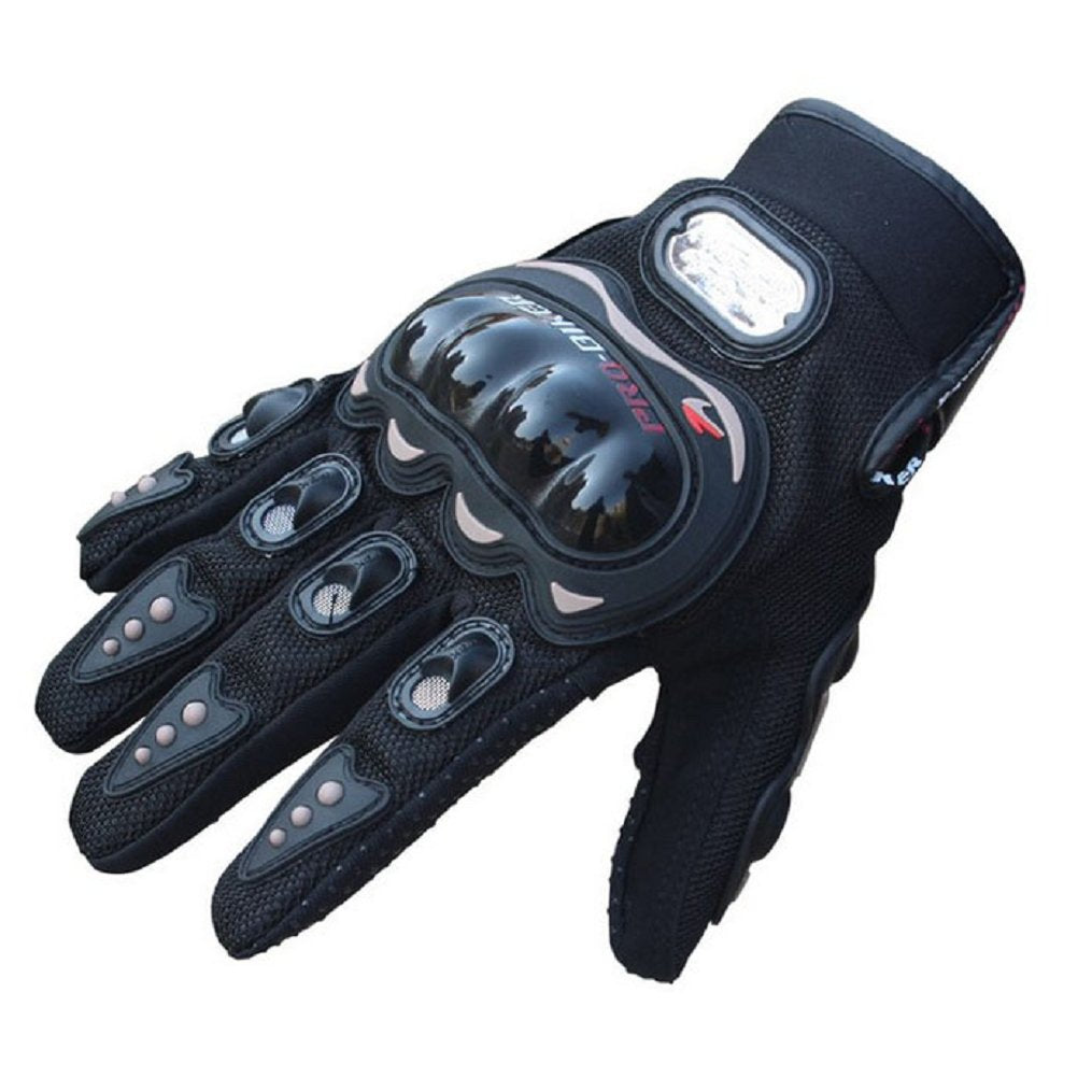 1 Paire de Gants Moto vélo Complet Doigts Motards compétition Sport (XL)