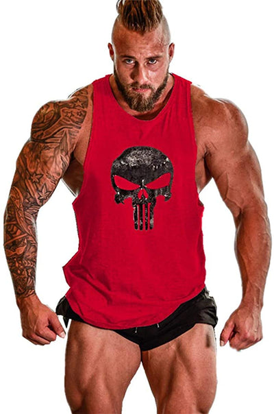 YeeHoo Lift Men's Bodybuilding Gym Tank Tops Workout Stringer Sleeveless Shirts Vest Cotton