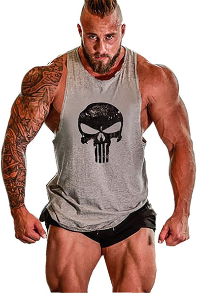 YeeHoo Lift Men's Bodybuilding Gym Tank Tops Workout Stringer Sleeveless Shirts Vest Cotton