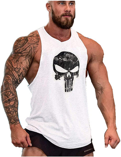 YeeHoo Lift Men's Bodybuilding Gym Tank Tops Workout Stringer Sleeveless Shirts Vest Cotton