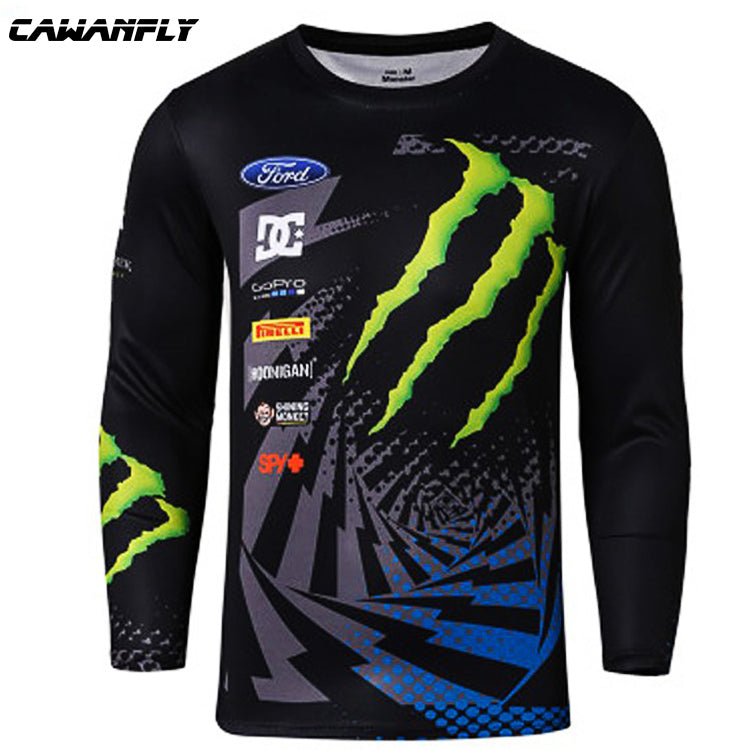 CAWANFLY-FOX360 MONSTER Top Cycling Clothing Men Long Sleeve Summer Mountain Bike Motocross Suit Quick-drying Clothing Motocross Suit