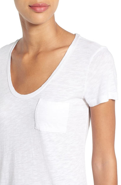 Rounded V-Neck Tee