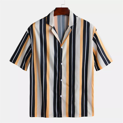 Blouse Men hawaiian shirt chemise hombre shirts men dress WW