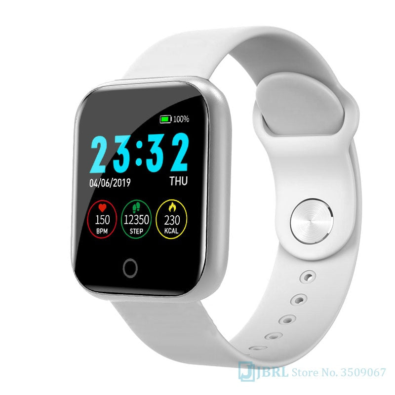 Fashion Stainless Steel Smart Watch Women Men Electronics Sport Wrist Watch For Android IOS Square Smartwatch Smart Clock Hours