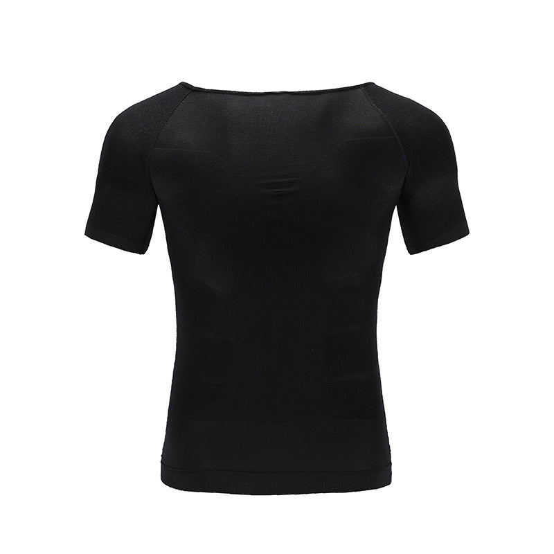 Men's Compression T-Shirt Compression Body Building Shirt for Men Summer Slim Dry Quick Under Shirt
