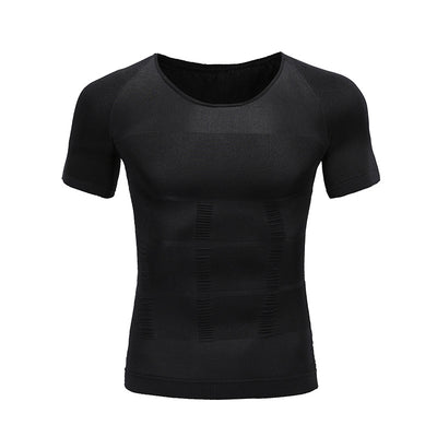 Men's Compression T-Shirt Compression Body Building Shirt for Men Summer Slim Dry Quick Under Shirt