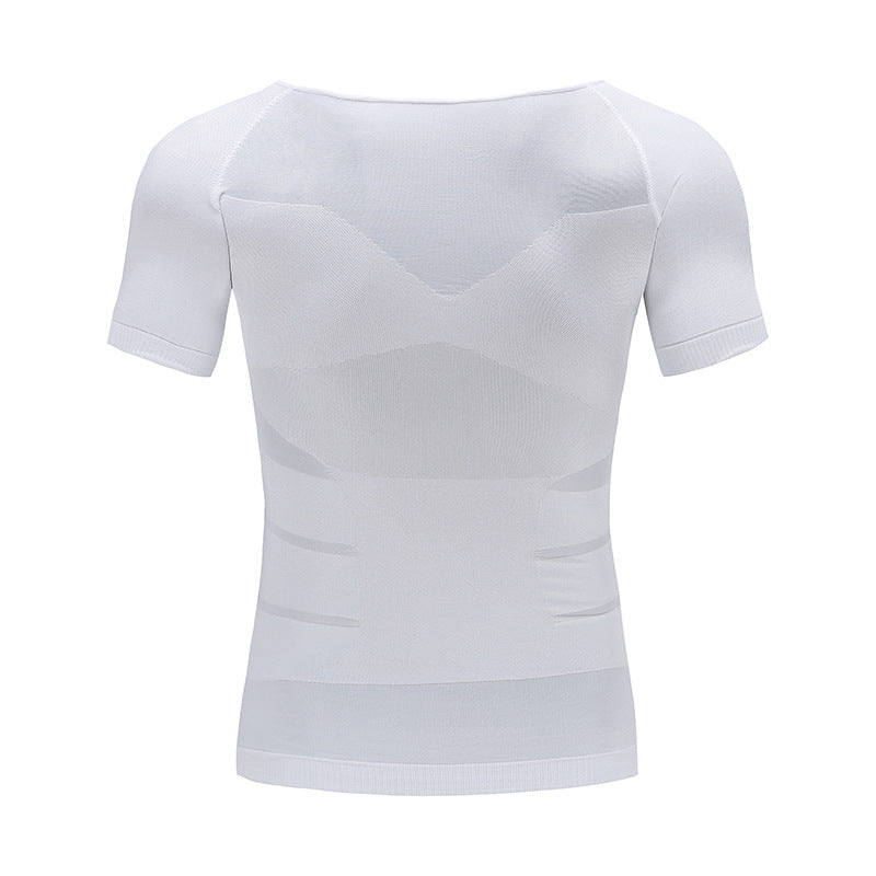 Men's Compression T-Shirt Compression Body Building Shirt for Men Summer Slim Dry Quick Under Shirt