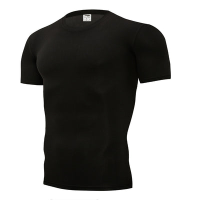 Men's Compression T-Shirt Compression Body Building Shirt for Men Summer Slim Dry Quick Under Shirt