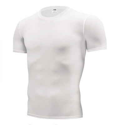 Men's Compression T-Shirt Compression Body Building Shirt for Men Summer Slim Dry Quick Under Shirt