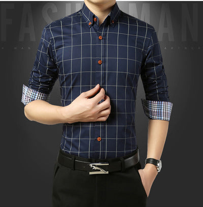 Social Formal shirt Men long Sleeve Shirt Business Slim Office Shirt male Cotton Mens Dress Shirts white 4XL 5XL