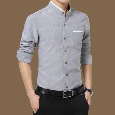 Social Formal shirt Men long Sleeve Shirt Business Slim Office Shirt male Cotton Mens Dress Shirts white 4XL 5XL