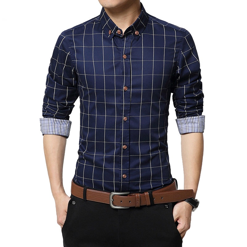 Social Formal shirt Men long Sleeve Shirt Business Slim Office Shirt male Cotton Mens Dress Shirts white 4XL 5XL