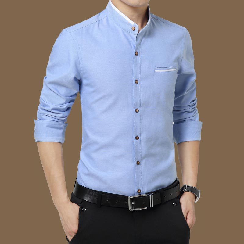 Social Formal shirt Men long Sleeve Shirt Business Slim Office Shirt male Cotton Mens Dress Shirts white 4XL 5XL