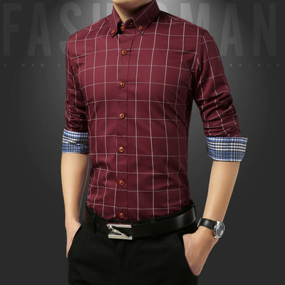 Social Formal shirt Men long Sleeve Shirt Business Slim Office Shirt male Cotton Mens Dress Shirts white 4XL 5XL