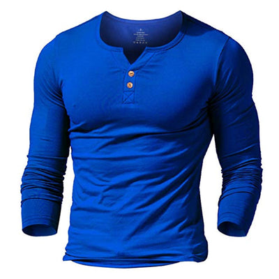 Shirt2 editorify MUSCLE ALIVE men's henley tshirt fitted dress sleeve shirt for men fitted shirts cotton casual bodybuilding fitness t-shirt