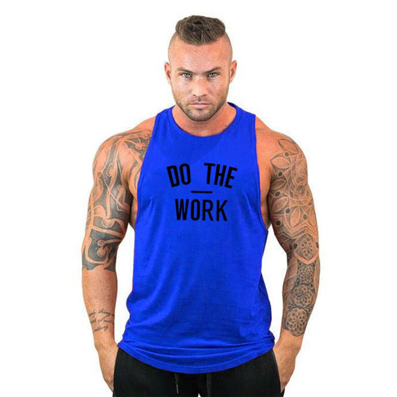 New Gyms Tank Top Summer Brand Cotton Sleeveless Shirt Casual Fashion Fitness Stringer Tank Top Men bodybuilding Clothing M-XXL