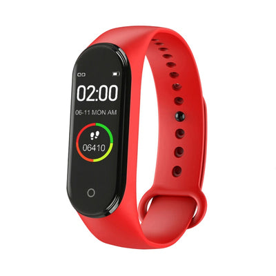 Portable Men's And Women's Waterproof Smart Color Screen M4 Watch Heart Rate Monitor Monitoring Health Tracker Couple watches