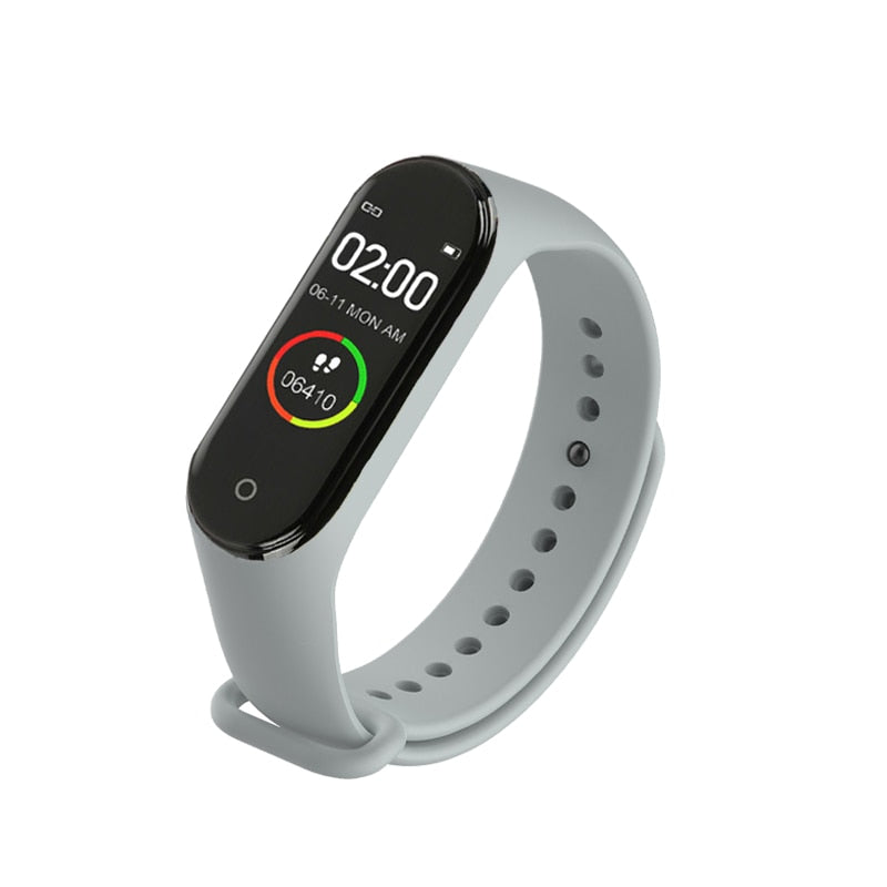 Portable Men's And Women's Waterproof Smart Color Screen M4 Watch Heart Rate Monitor Monitoring Health Tracker Couple watches