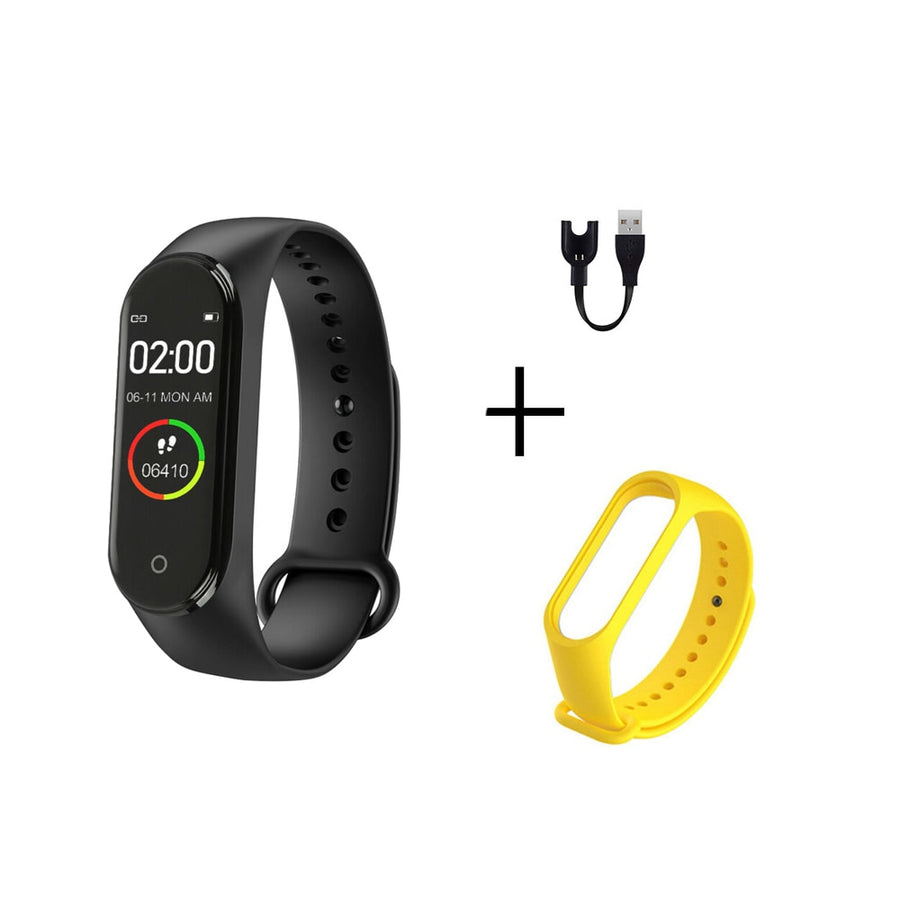 Portable Men's And Women's Waterproof Smart Color Screen M4 Watch Heart Rate Monitor Monitoring Health Tracker Couple watches
