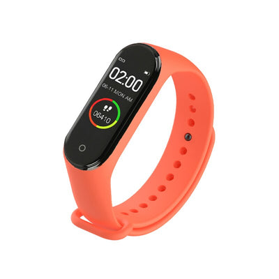 Portable Men's And Women's Waterproof Smart Color Screen M4 Watch Heart Rate Monitor Monitoring Health Tracker Couple watches