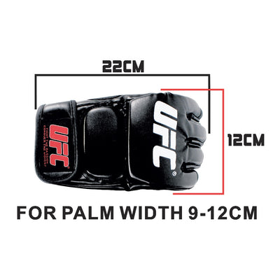 Black Fighting MMA Boxing Sports Leather Gloves