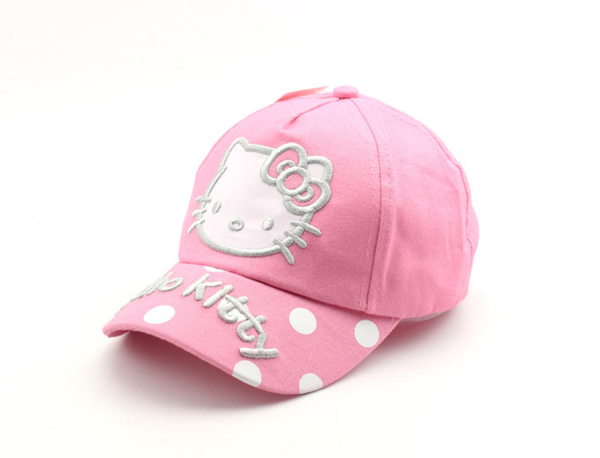 Love Daddy&Mummy Spring New Arrival Girls Cap  Cartoon Cat Design Children's Baseball Cap