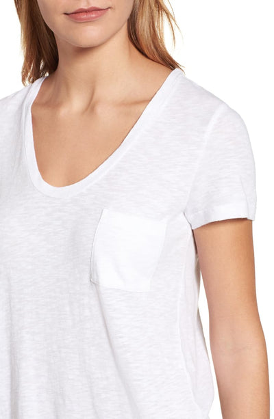 Rounded V-Neck Tee