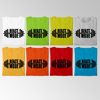 Beast Mode Gym Mens T Shirt - Workout Fitness Day Tshirt For Men - Inspirational Athletic Motivational Sports - Top Muscle Body Building Tee