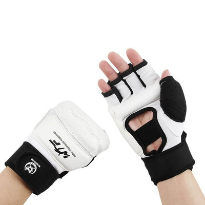 White Kick Boxing Gloves